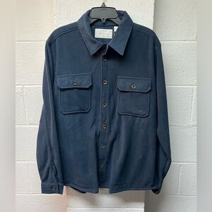 Ecothreads Navy Men's Sweater Fleece
Shirt Jacket- L